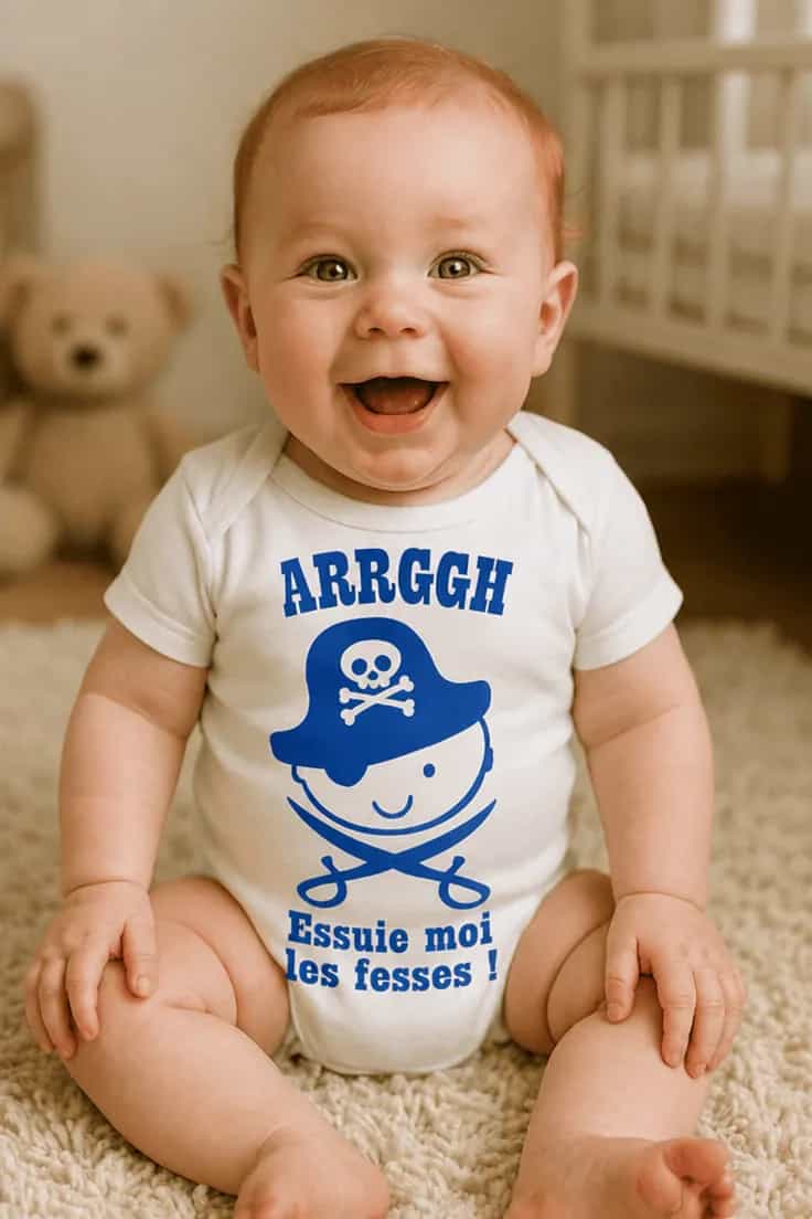 Body bébé Essuie moi les fesses - ARRGGH