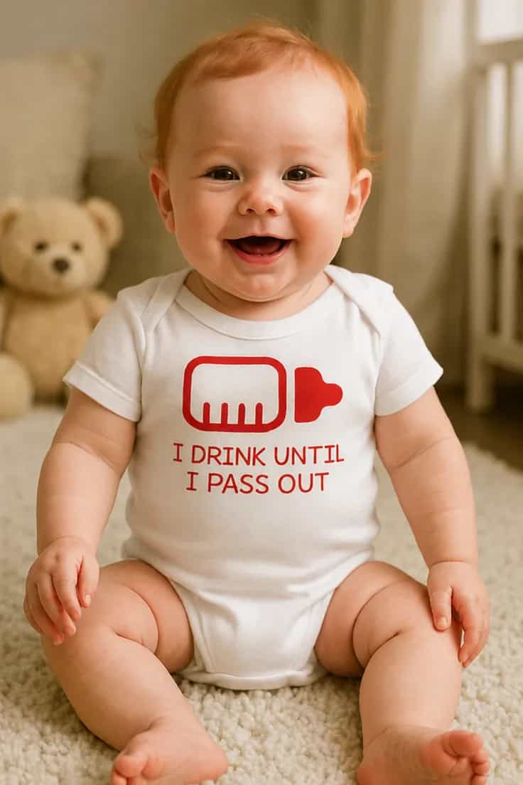Body bébé humoristique I DRINK UNTIL I PASS OUT