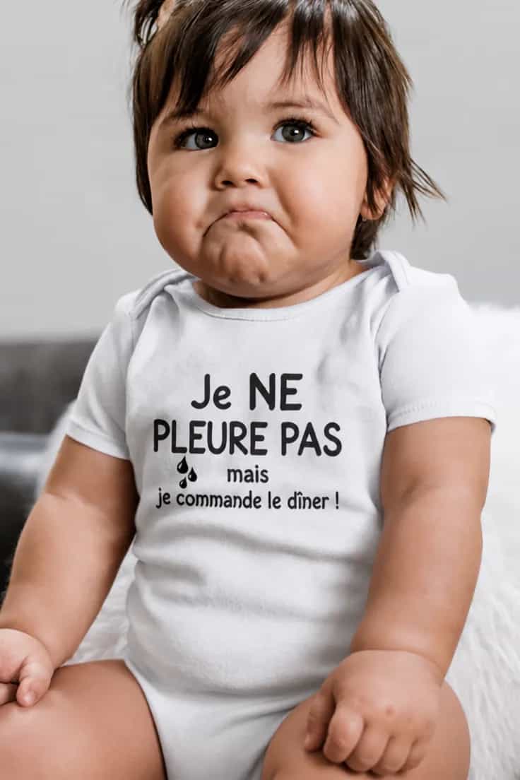 Body bébé Je ne pleure pas – Je NE PLEURE PAS