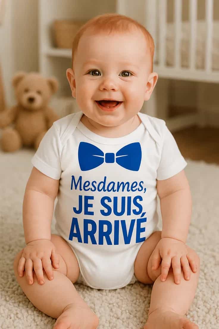 Body bébé Je suis arrivé - Mesdames, JE SUIS ARRIVÉ.