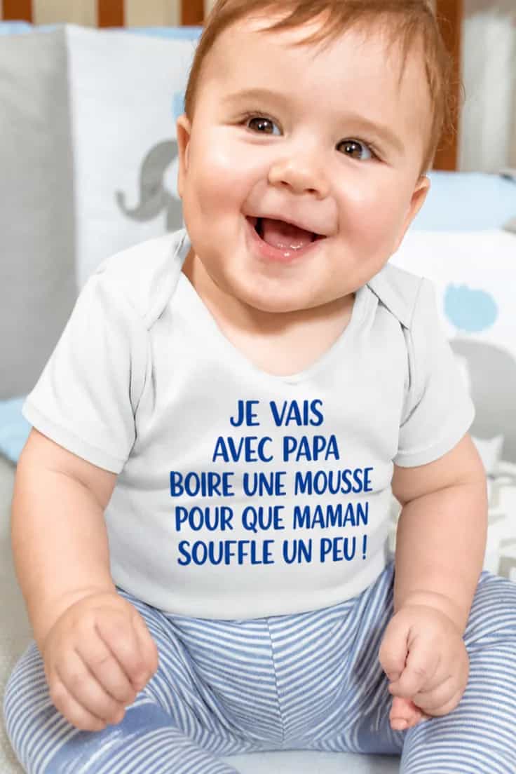 Body bébé Sortie bière avec papa - JE VAIS AVEC PAPA