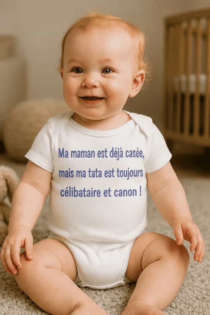 Body bébé Tata célibataire et canon - Ma maman