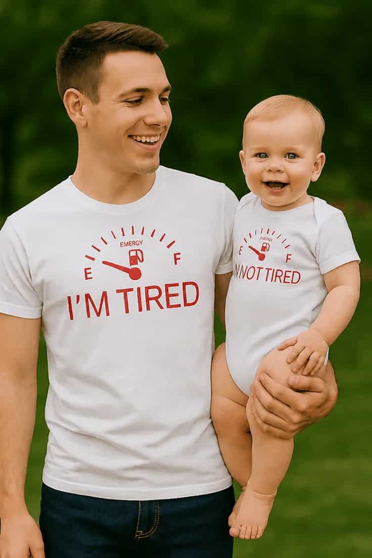 Body bébé humoristique EMERGY E I'M TIRED F NNOT TIRED