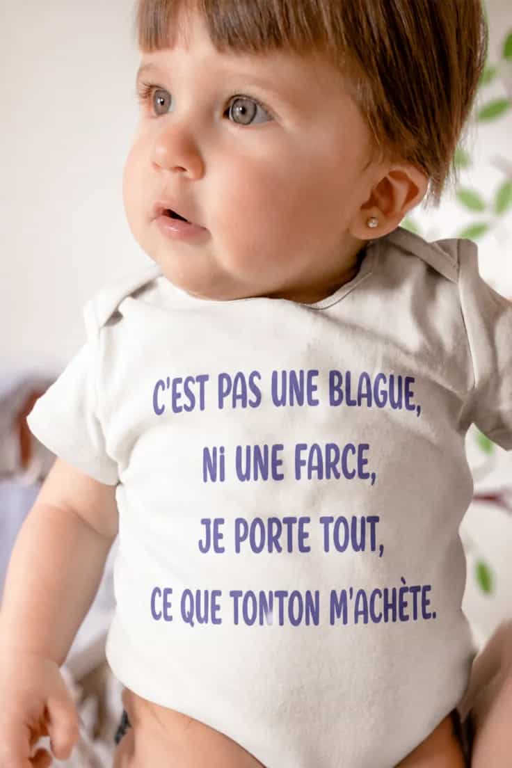 Body bébé Tonton achète tout – C'EST PAS UNE BLAGUE