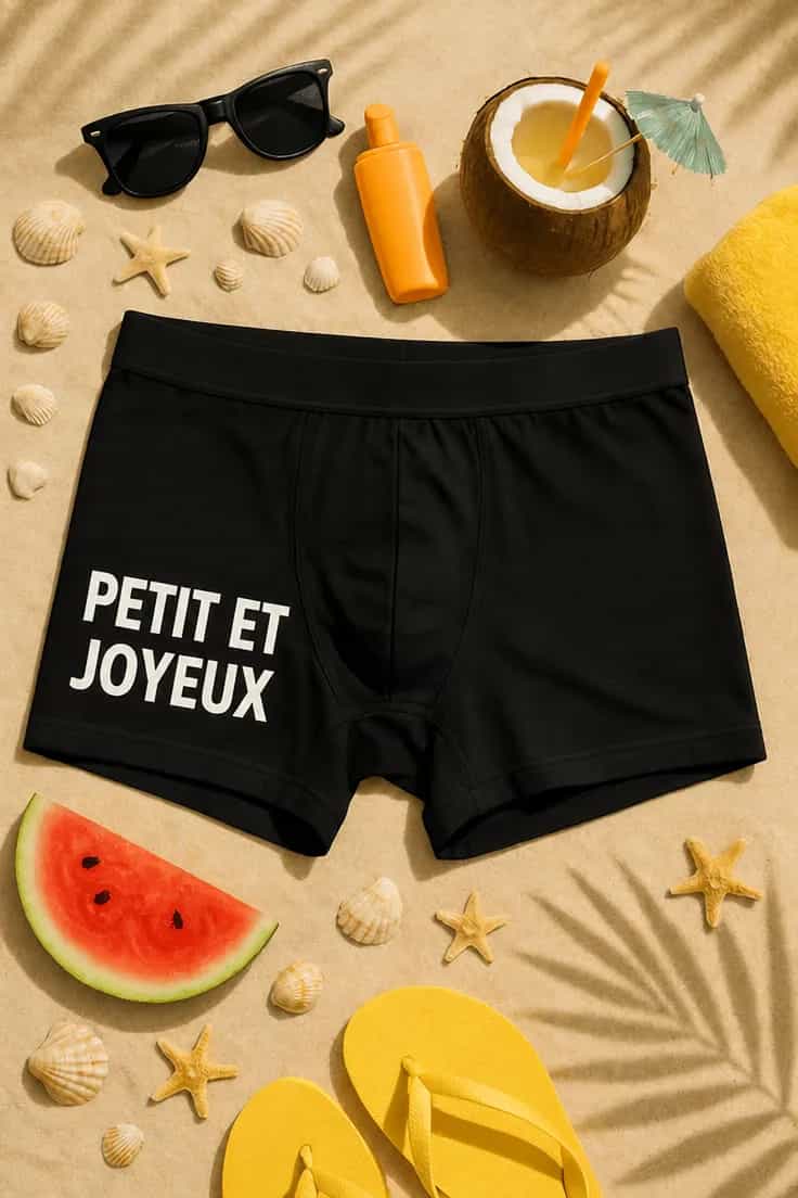 Boxer humoristique Petit et joyeux