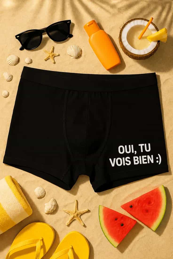 Boxer humoristique Tu vois bien