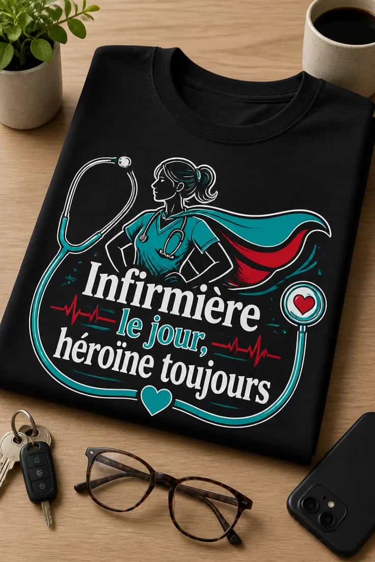 Cadeau infirmière Infirmière le jour, héroïne toujours