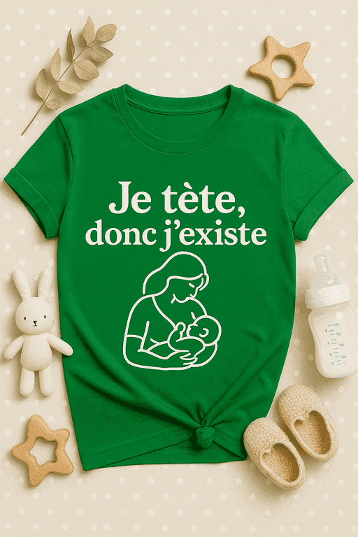 Je tète, donc j’existe - Body Bébé Humour
