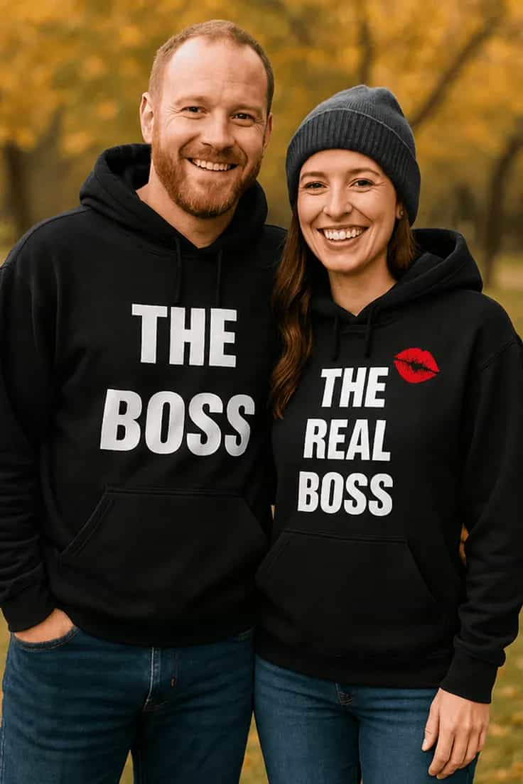 Pull humoristique Boss et vrai boss THE THE BOSS REAL BOSS