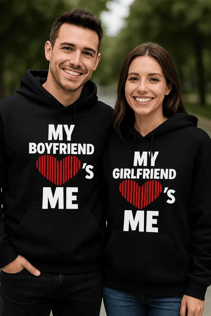 Pull humoristique Couple amoureux loves me