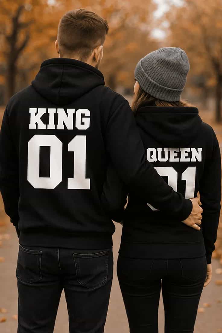 Pull humoristique Roi et reine numéro 01 KING 01