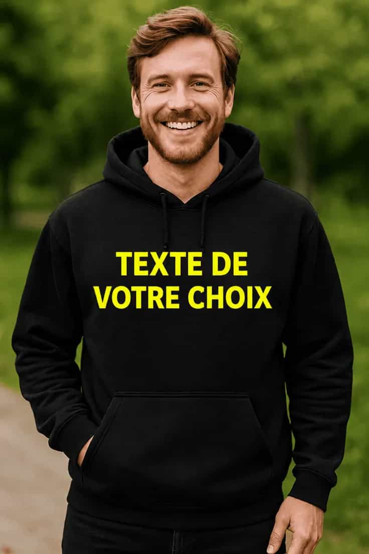 Pull humoristique texte personnalisé