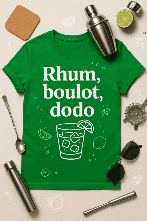T-shirt Rhum, boulot, dodo