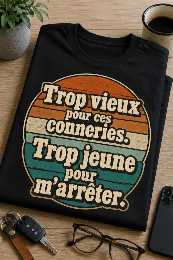 T-shirt trop vieux pour ces conneries