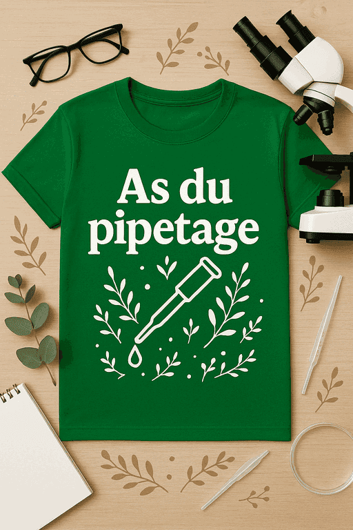 T-shirt As du pipetage