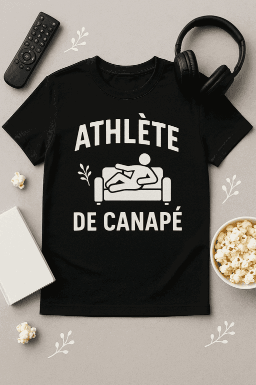 T-shirt Athlète de canapé