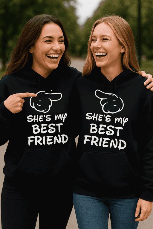 SHE'S MY BEST FRIEND - Sweat Ă capuche (lot)