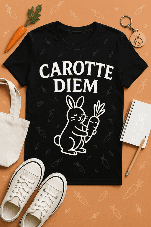 T-shirt Carotte Diem – Croque la vie à pleines dents