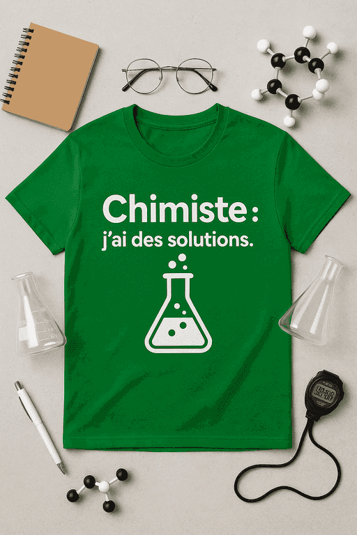 T-shirt Chimiste : j’ai des solutions
