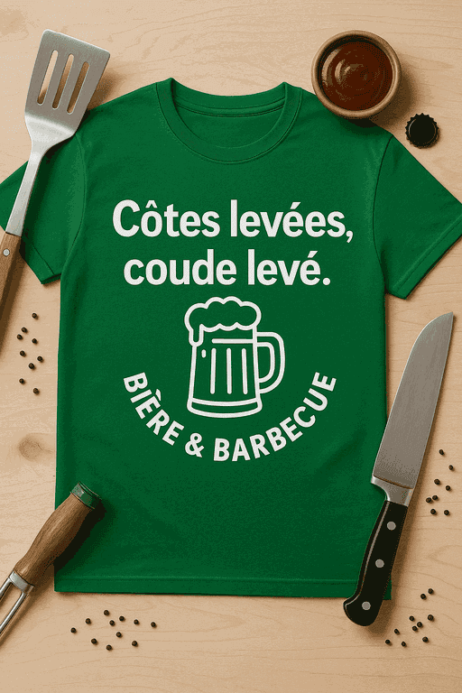 T-shirt Côtes levées, coude levé