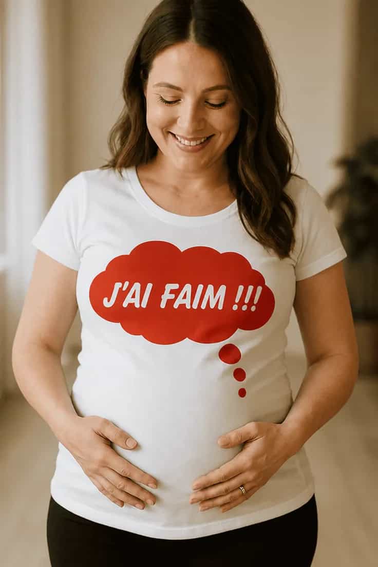 T-shirt de grossesse J'ai faim - J'AI FAIM !!!