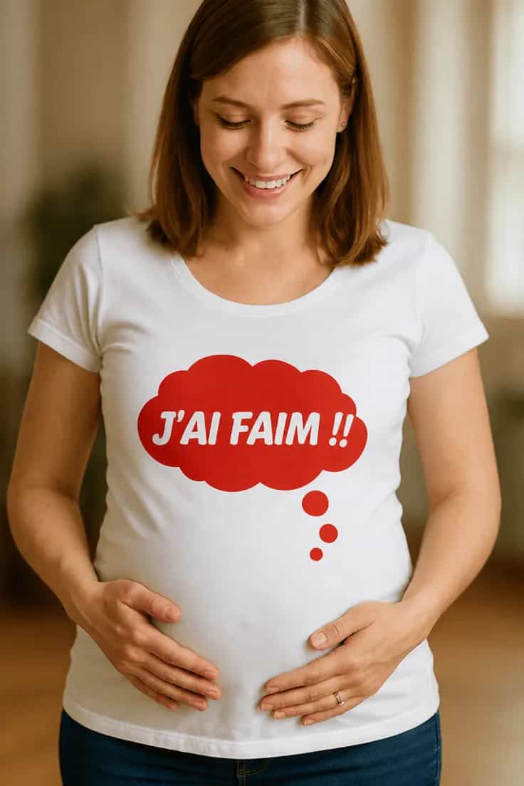 T-shirt de grossesse J'AI FAIM !!