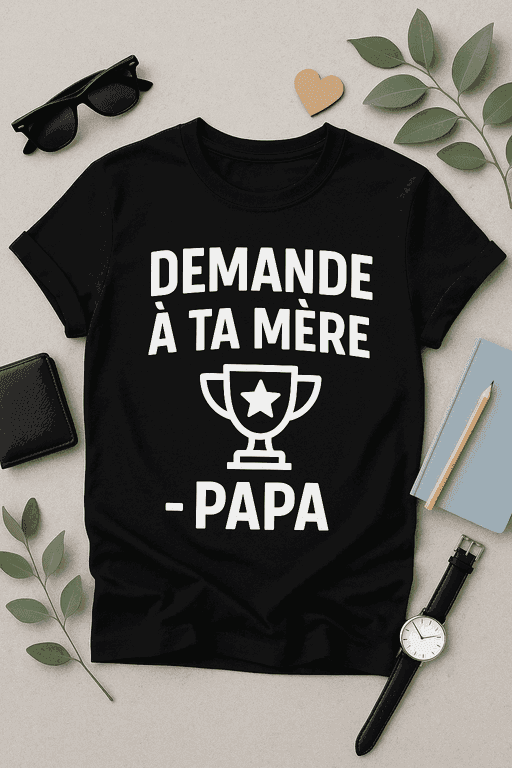 T-shirt Demande à ta mère — Papa