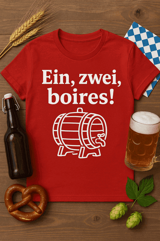 T-shirt Ein, zwei, boires!