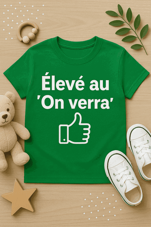 T-shirt Élevé au On verra