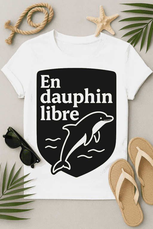 T-shirt "En dauphin libre"