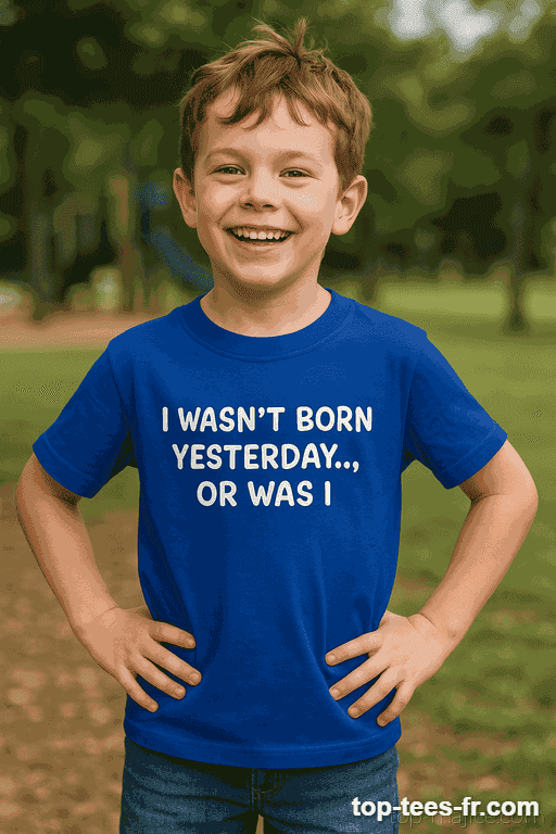 T-shirt enfant I wasn't born yesterday
