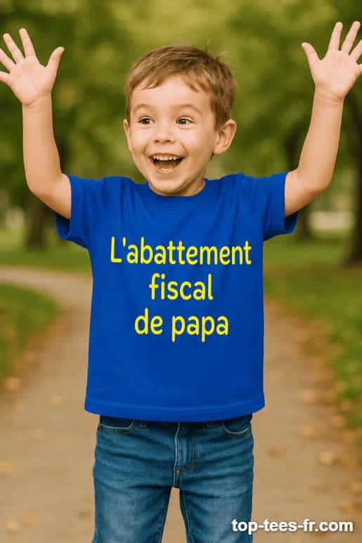 T-shirt enfant l'abattement fiscal de papa