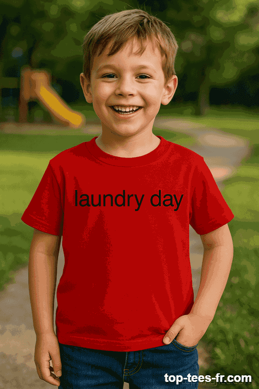 T-shirt enfant laundry day