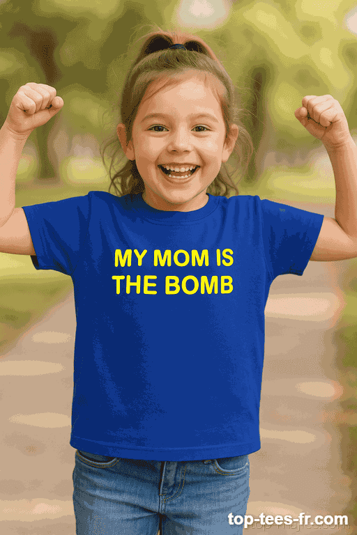 T-shirt enfant ma maman est une bombe