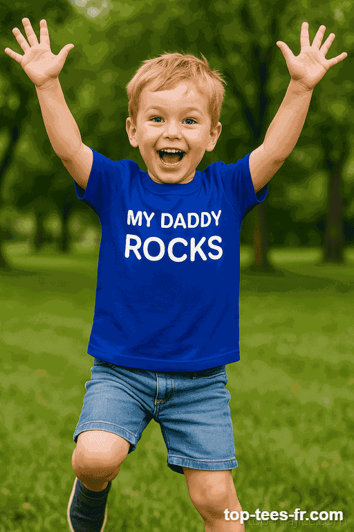 T-shirt enfant my daddy rocks