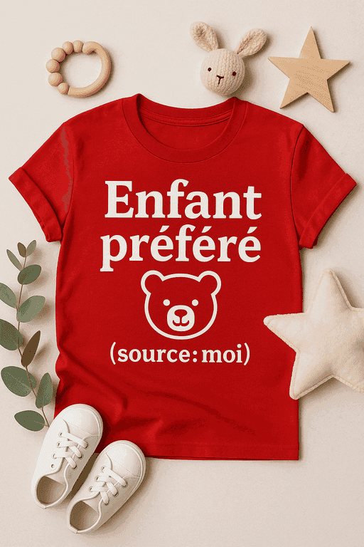 T-shirt Enfant Préféré (Source : Moi)