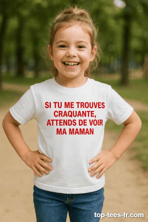 T-shirt enfant si tu me trouves craquante