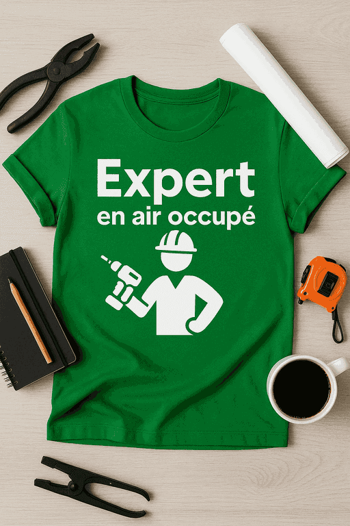 T-shirt Expert en air occupé
