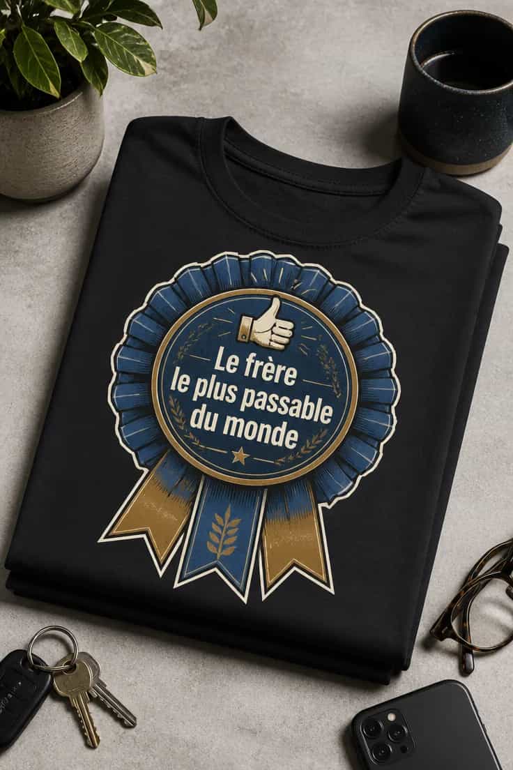 T-shirt Le frère le plus passable du monde