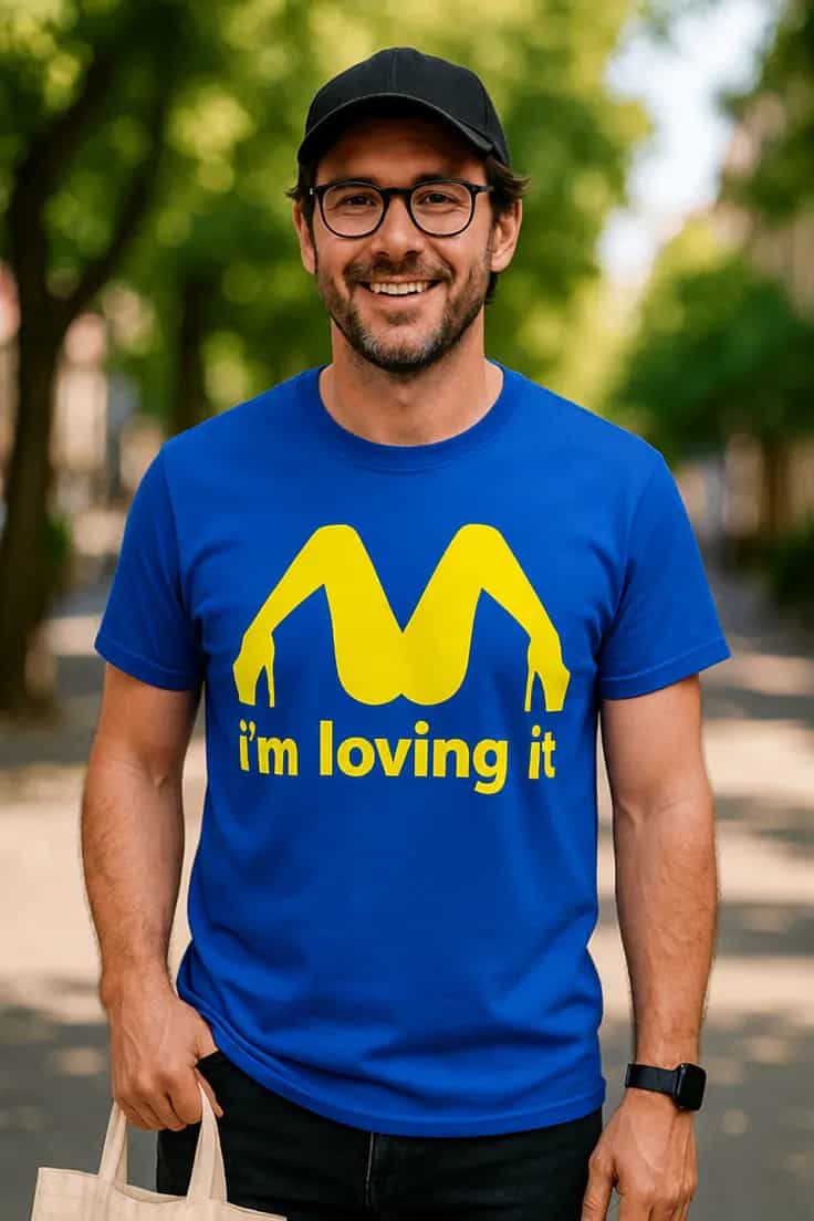 T-shirt humoristique Amour du fast food