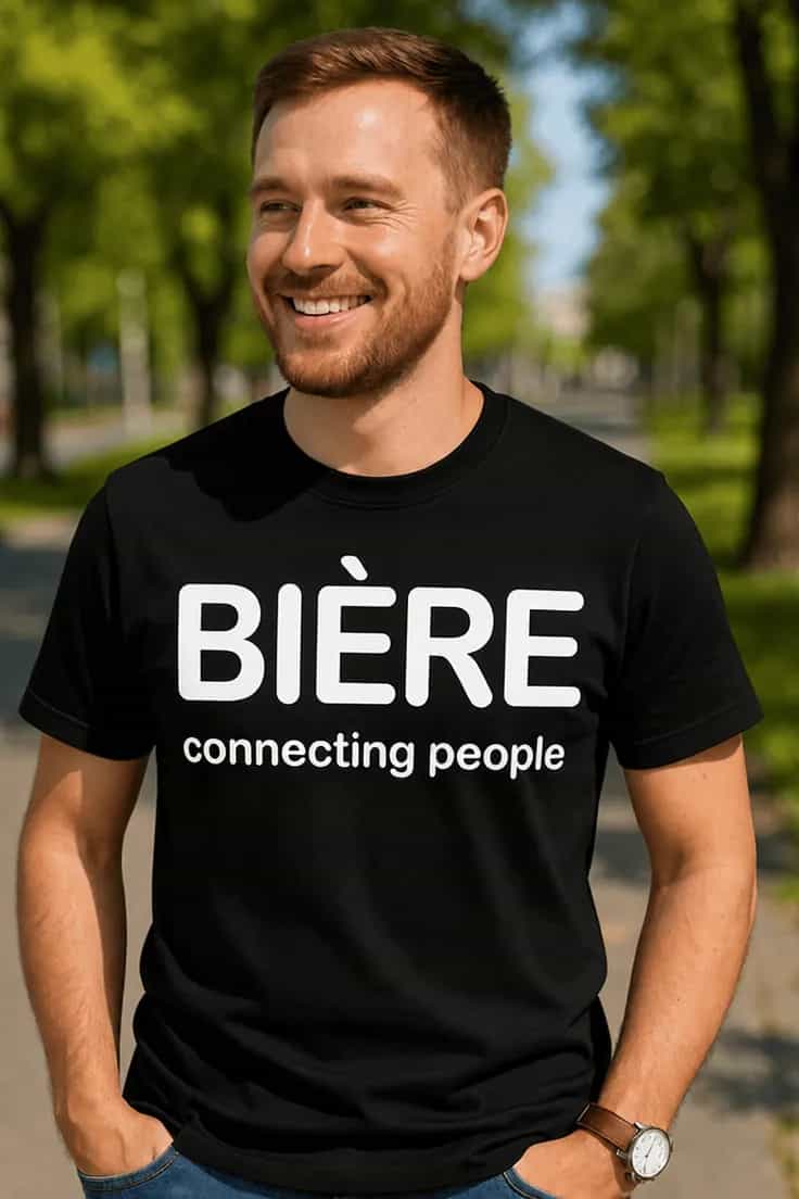 T-shirt humoristique Bière connecting people