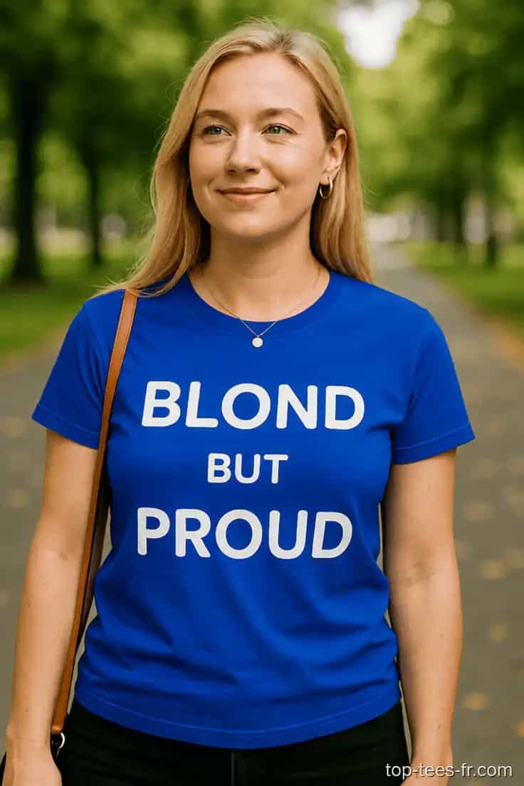 T-shirt humoristique Blond but proud