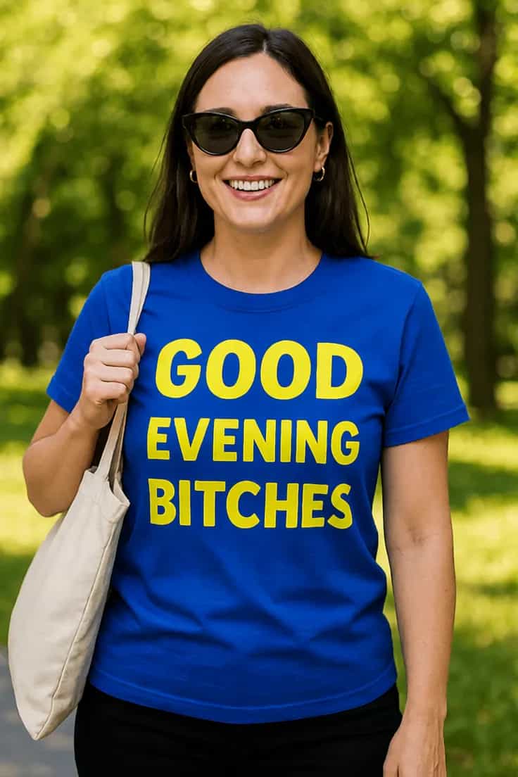 T-shirt Bonsoir provocateur