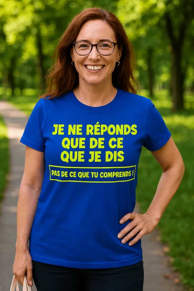 T-shirt humoristique Ce que tu comprends