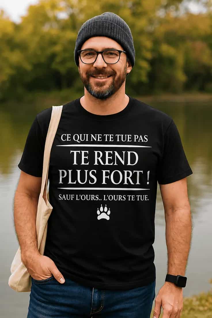 T-shirt humoristique Ce qui ne tue pas