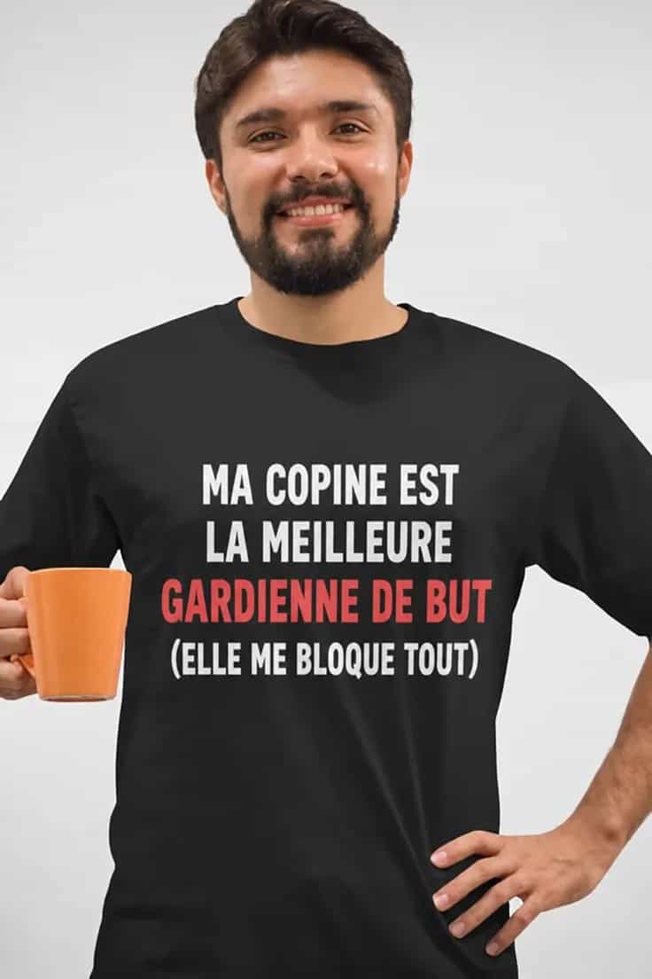 T-shirt humoristique Copine meilleure gardienne