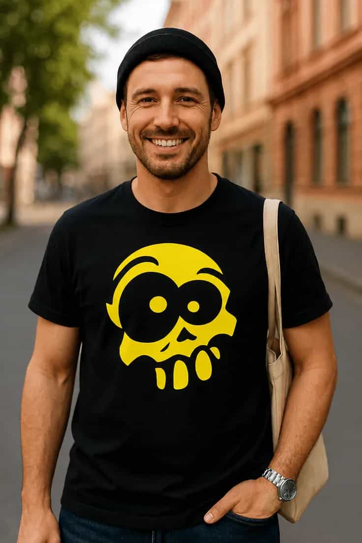 T-shirt humoristique Crâne drôle