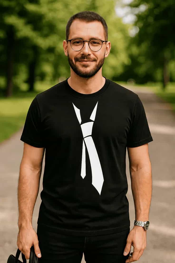 T-shirt humoristique Cravate tendance