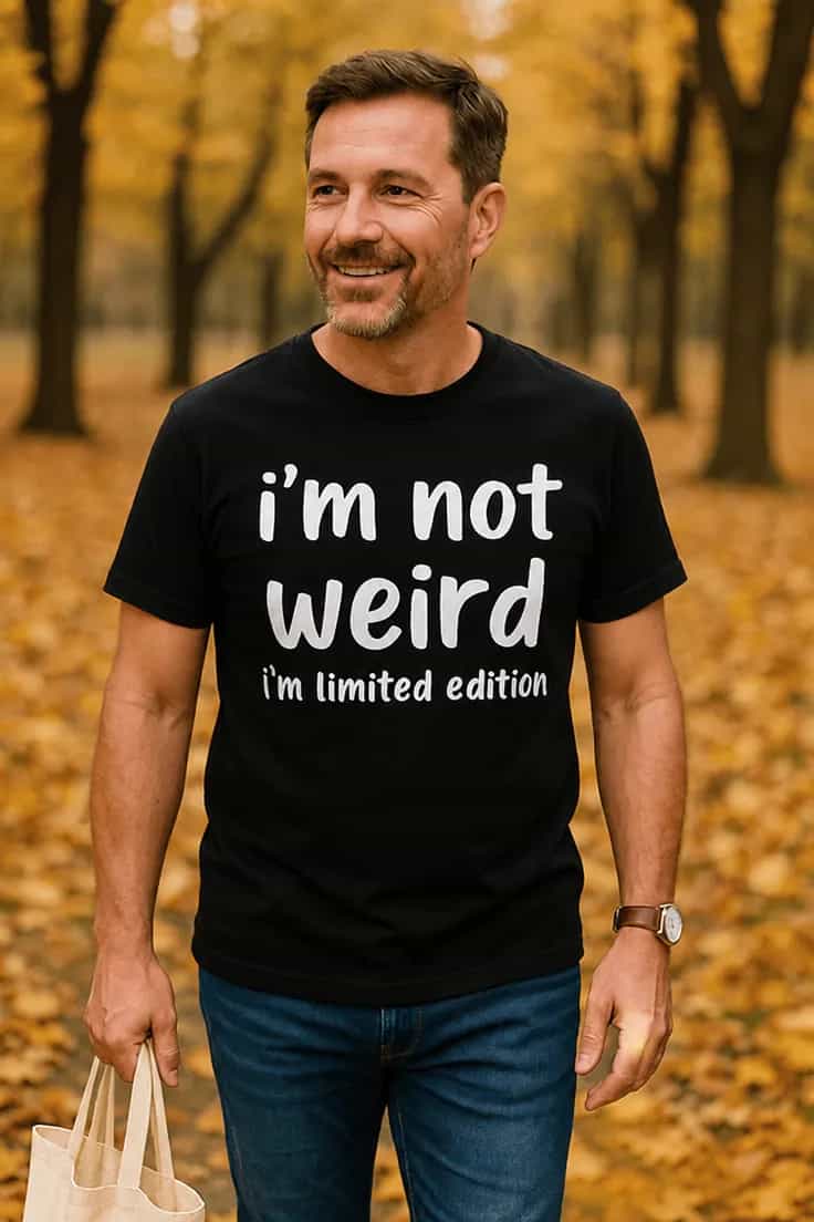T-shirt humoristique Édition limitée pas bizarre