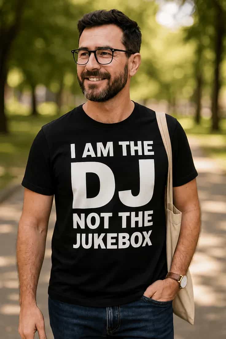 T-shirt humoristique DJ pas jukebox